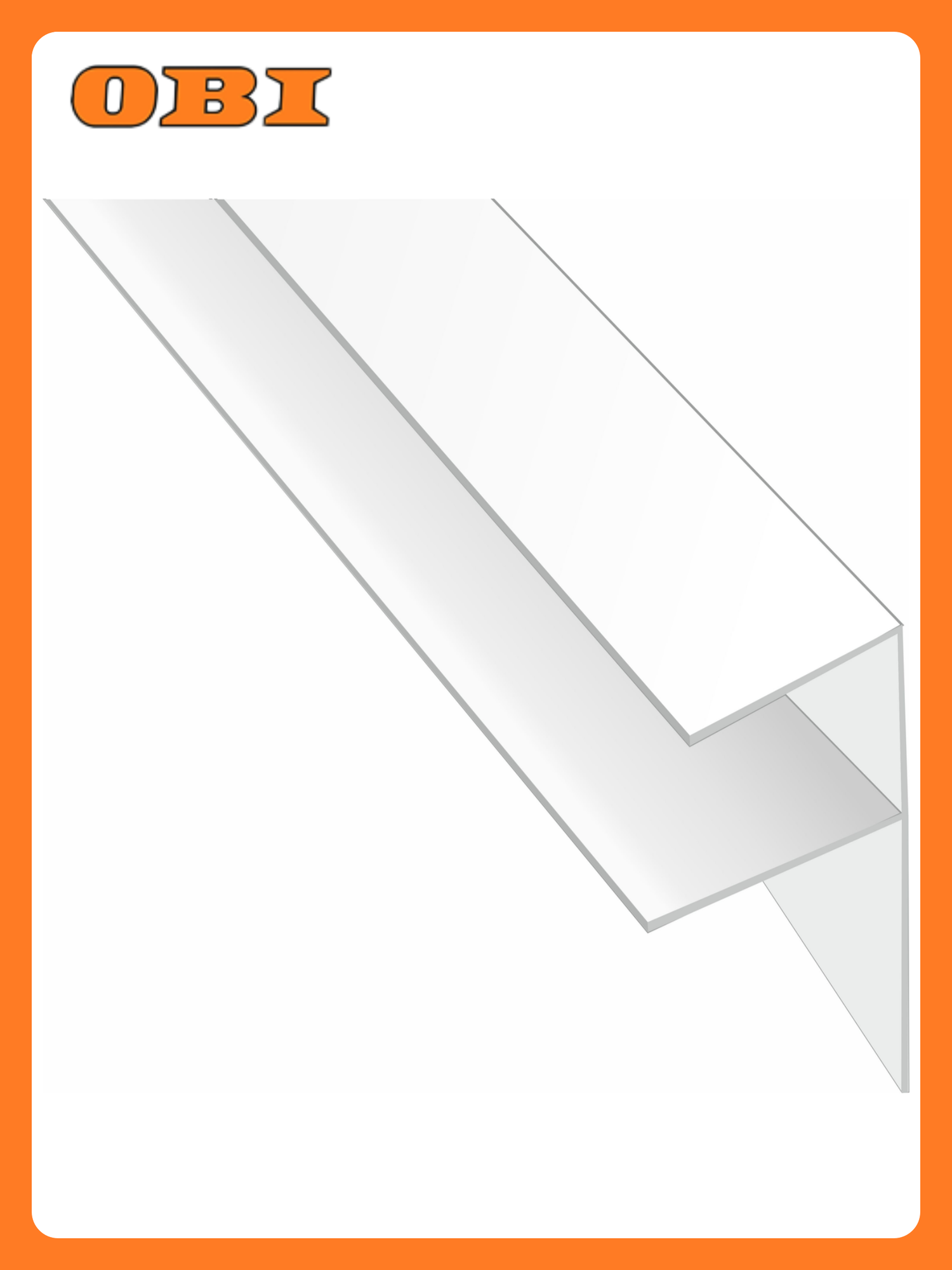 Профиль F-образный Stella широкий 55мм для ПВХ панелей 10мм (50шт. упак.)