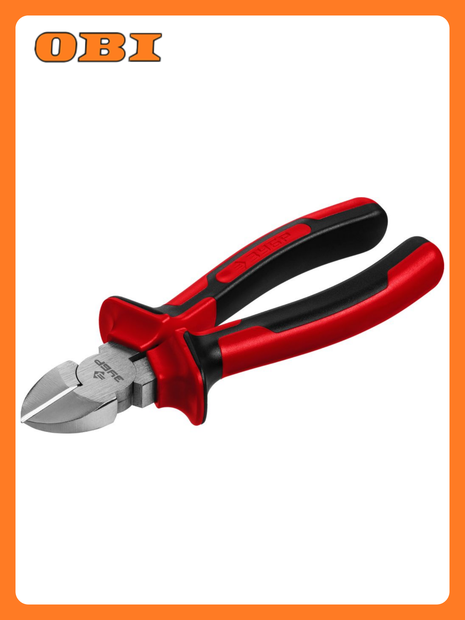 Бокорезы ЗУБР хромированные двухкомпонентные рукоятки 180мм