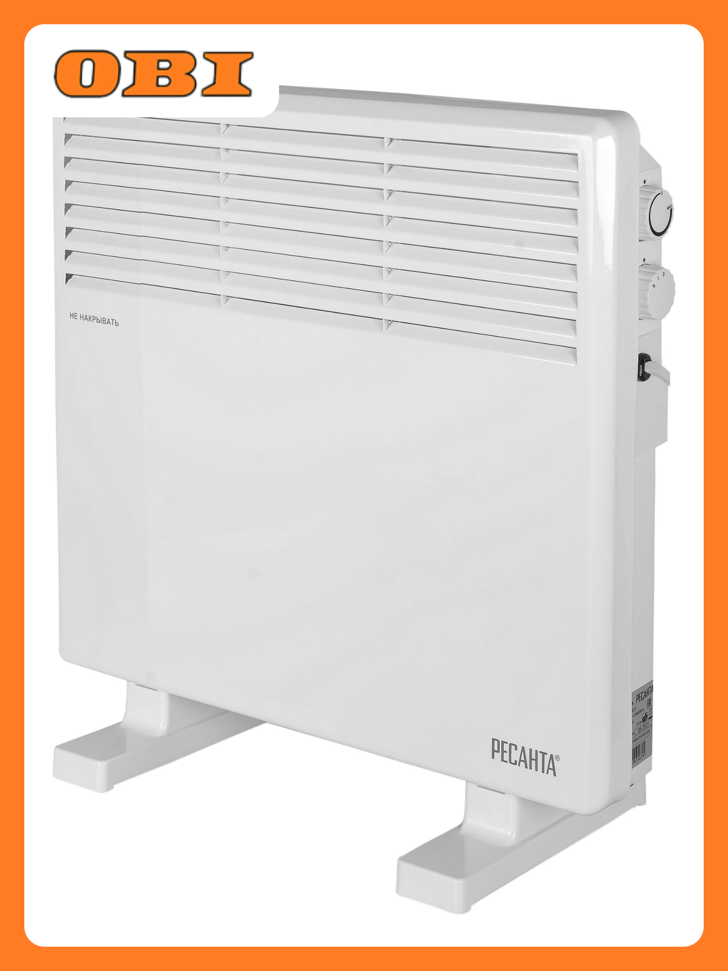 Конвектор Ресанта ОК-1000СН белый механическое управление напольный 10 м²
