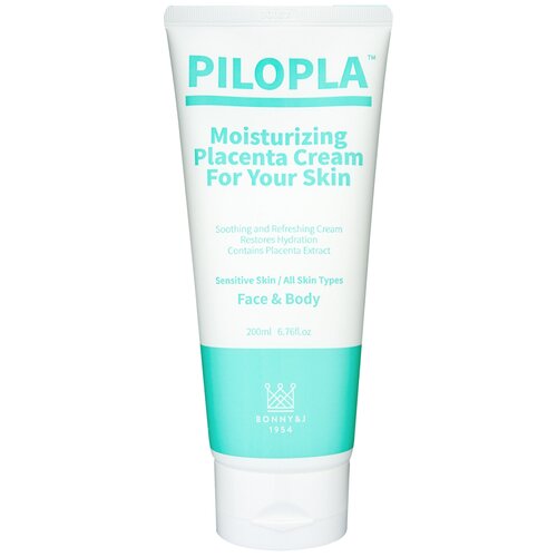 Plareceta PiloPla: Крем плацентарный увлажняющий для чувствительной и поврежденной кожи (PiloPla Moisturizing Cream), 200 мл