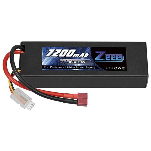 Zeee Power Аккумулятор Zeee Power LiPo 7.4V 2S 80C 7200mAh (T-Plug) - zeee-7200-2s-80c