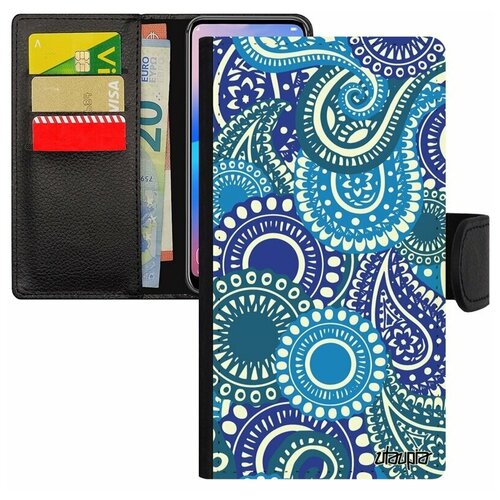 фото Чехол-книжка на телефон mi 8 lite, "кружевной узор" цветок восточный utaupia