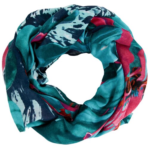 фото Шарф женский finn flare, цвет: темно-бирюзовый a20-11403_910, размер: единый