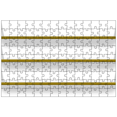 фото Магнитный пазл 27x18см."книжные полки, стойка, полки" на холодильник lotsprints