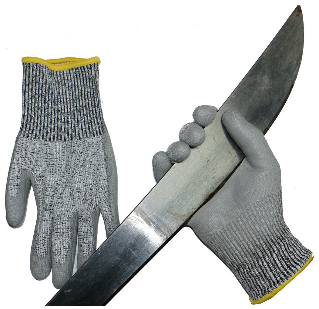 Перчатки защитные от порезов с полиуретановым покрытием (XL), 1 пара - фотография № 2