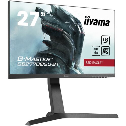 Монитор LCD 27'' [16:9] 2560х1440(WQHD) IPS, nonGLARE, 165 Гц, 400cd/m2, H178°/V178°, 1000:1, 80M:1, 16,7 миллионов цветов, 0,5 ms, HDMI, DP, USB-Hub, Height adj, Pivot, Tilt, Speakers, 3Y, Black