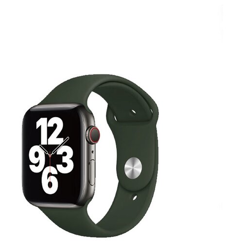 Ремешок для Apple Watch WIWU Single Color Silicon watch band 42/44/45mm Olive Green