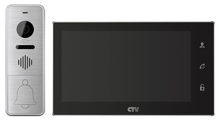 Комплект видеодомофона (Переговорное устройство) CCTV CTV-DP4706AHD (Black)