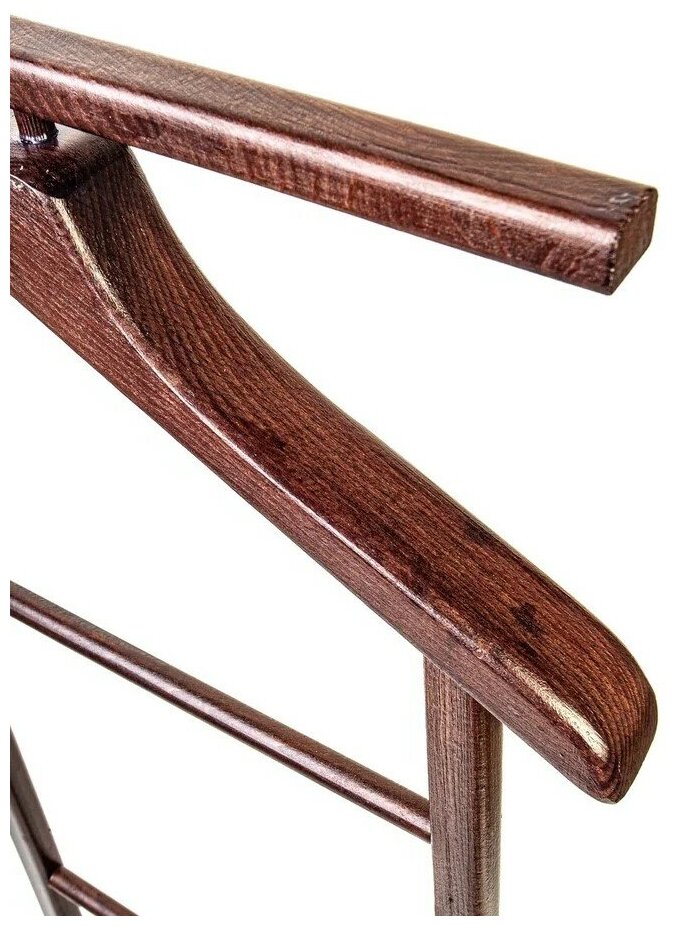 Вешалка напольная для одежды VilTeam деревянная костюмная Classic на колесиках/ вешалка-стойка - фотография № 2