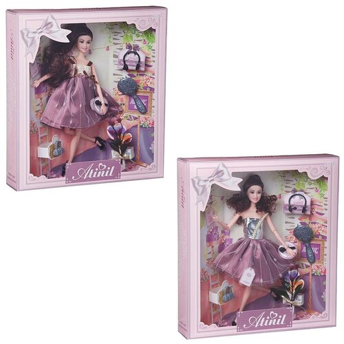 фото Кукла junfa atinil звезда эстрады (в платье с двухслойной юбкой) в наборе с аксессуарами, 28см junfa toys