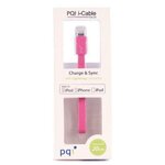 PQI Переходник Lightning 0.2м PQI PQI-iCABLE-FLAT20-PK плоский розовый - изображение