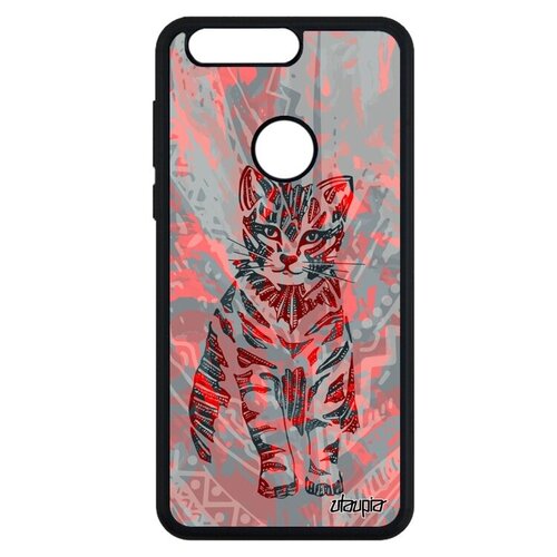 фото Чехол на смартфон // honor 8 // "кот" тигристый пушистый, utaupia, розовый