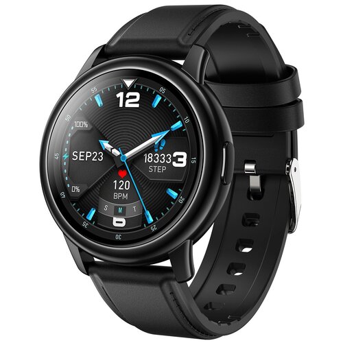 Умные часы LEMFO LF28 черный - черный кожа 389000₽
