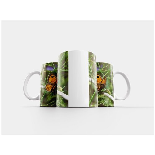 фото Кружка "полосатый волк, бабочка, апельсин" 320 мл lotsprints