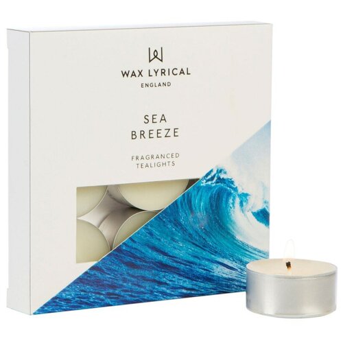 фото Прибрежный ветер wax lyrical набор чайных свечей 9 шт.