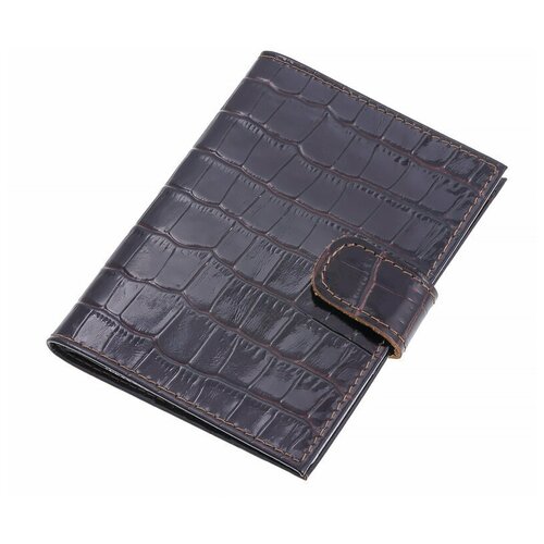 фото Кошелек бумажник водителя из натуральной кожи женский ;мужской коричневый cro-o-178-83 нет бренда