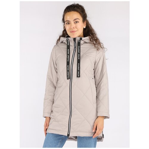 фото Пальто женское демисезонное a passion play модель sq68484 цвет бежевый размер l