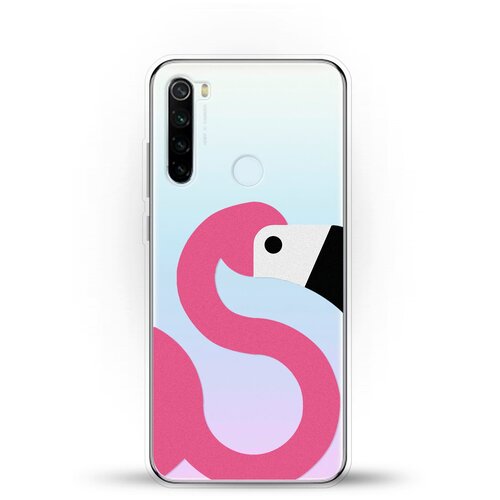 фото Силиконовый чехол фламинго на xiaomi redmi note 8t andy & paul