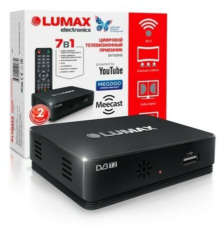 Цифровые приставки DVB-T2 LUMAX Ресивер LUMAX DV1120HD