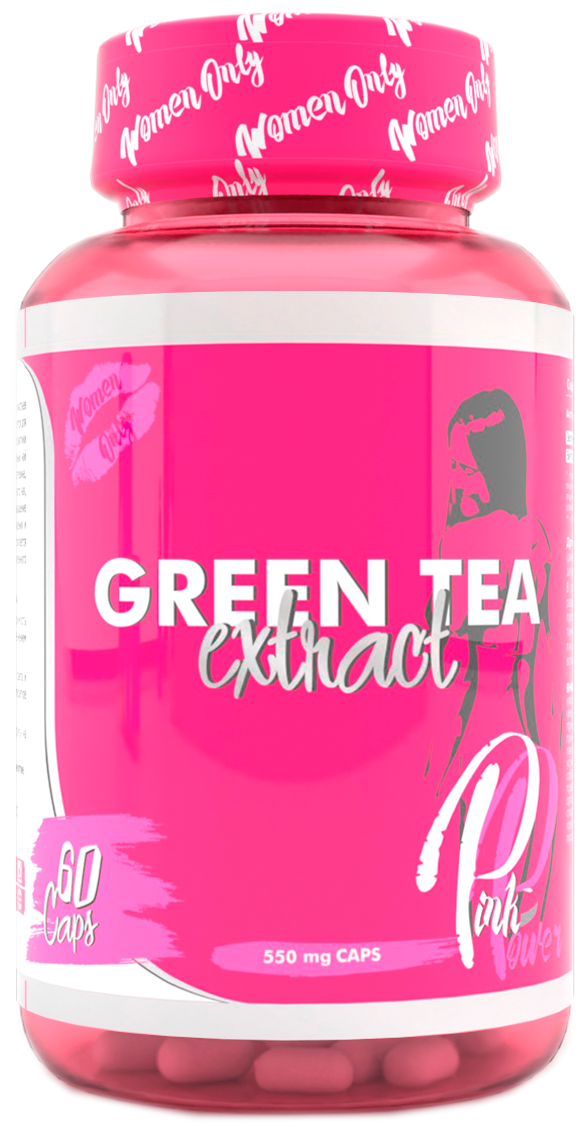 PinkPower Green Tea (экстракт зеленого чая) , 60 капсул, PinkPower