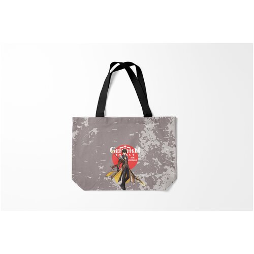 фото Сумка-шоппер / 46х35 см / геймерам / genshin impact zhongli burnettie