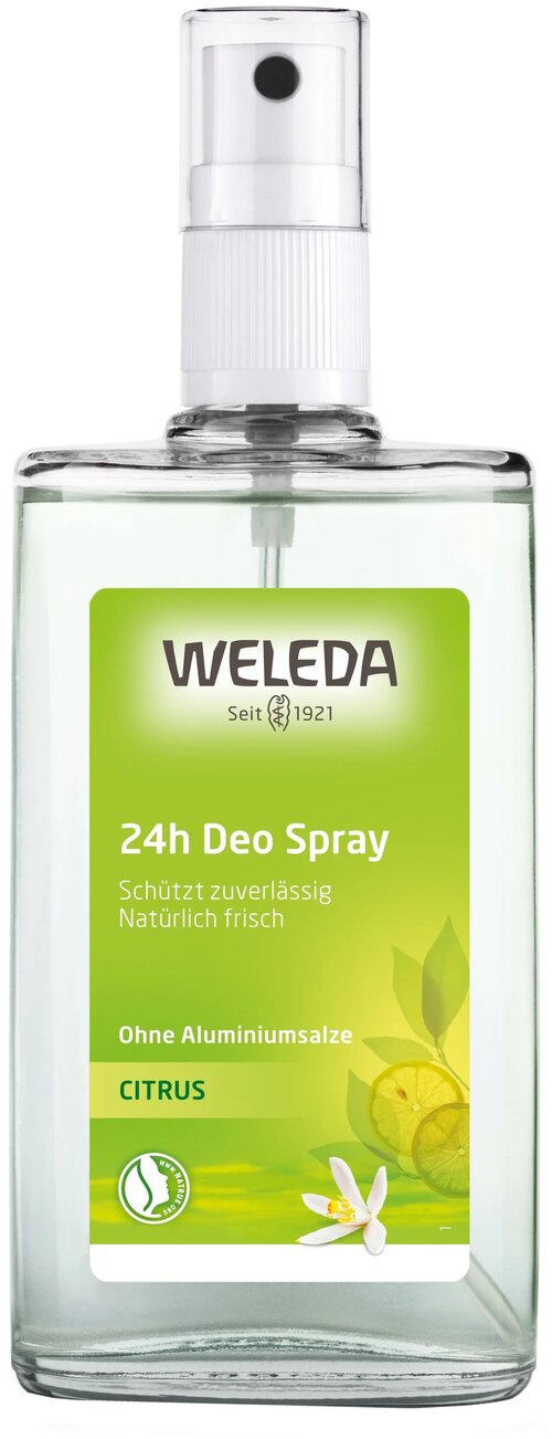 Weleda Дезодорант Citrus 24 часа, спрей, коробка, 100 мл, 100 г