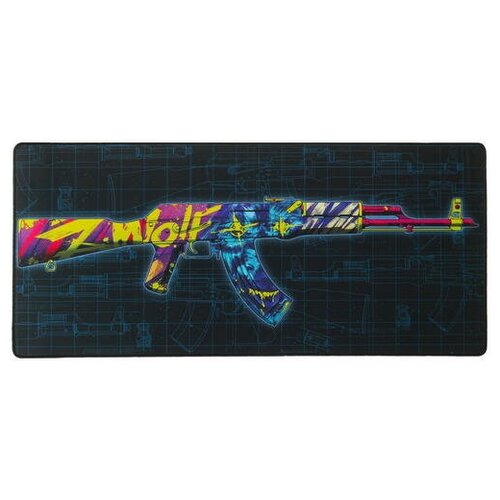 Коврик ZET GAMING GM-XL Gun 2 (XL) синий