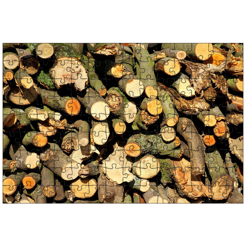фото Магнитный пазл 27x18см."древесина, дерево, резать" на холодильник lotsprints
