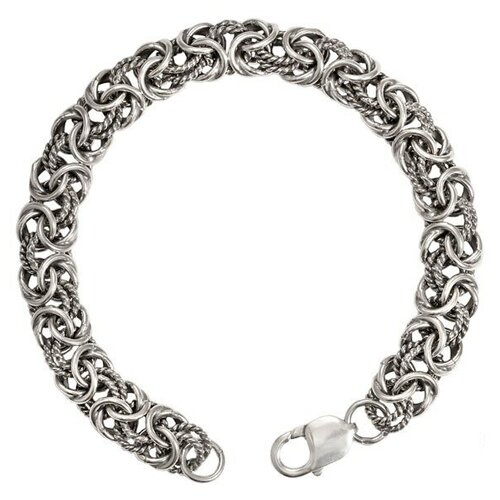 фото Серебряный браслет плоский толстый кардинал goodway-silver