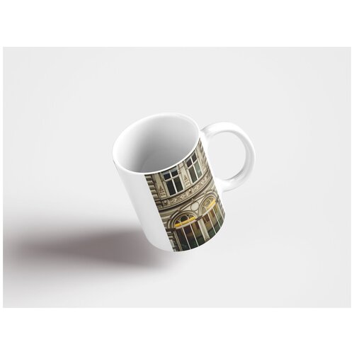 фото Кружка "фасад, старый, архитектура 320 мл. белая" lotsprints