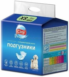 Подгузники Для Собак и Кошек Cliny XS 2-4кг 11шт -1уп