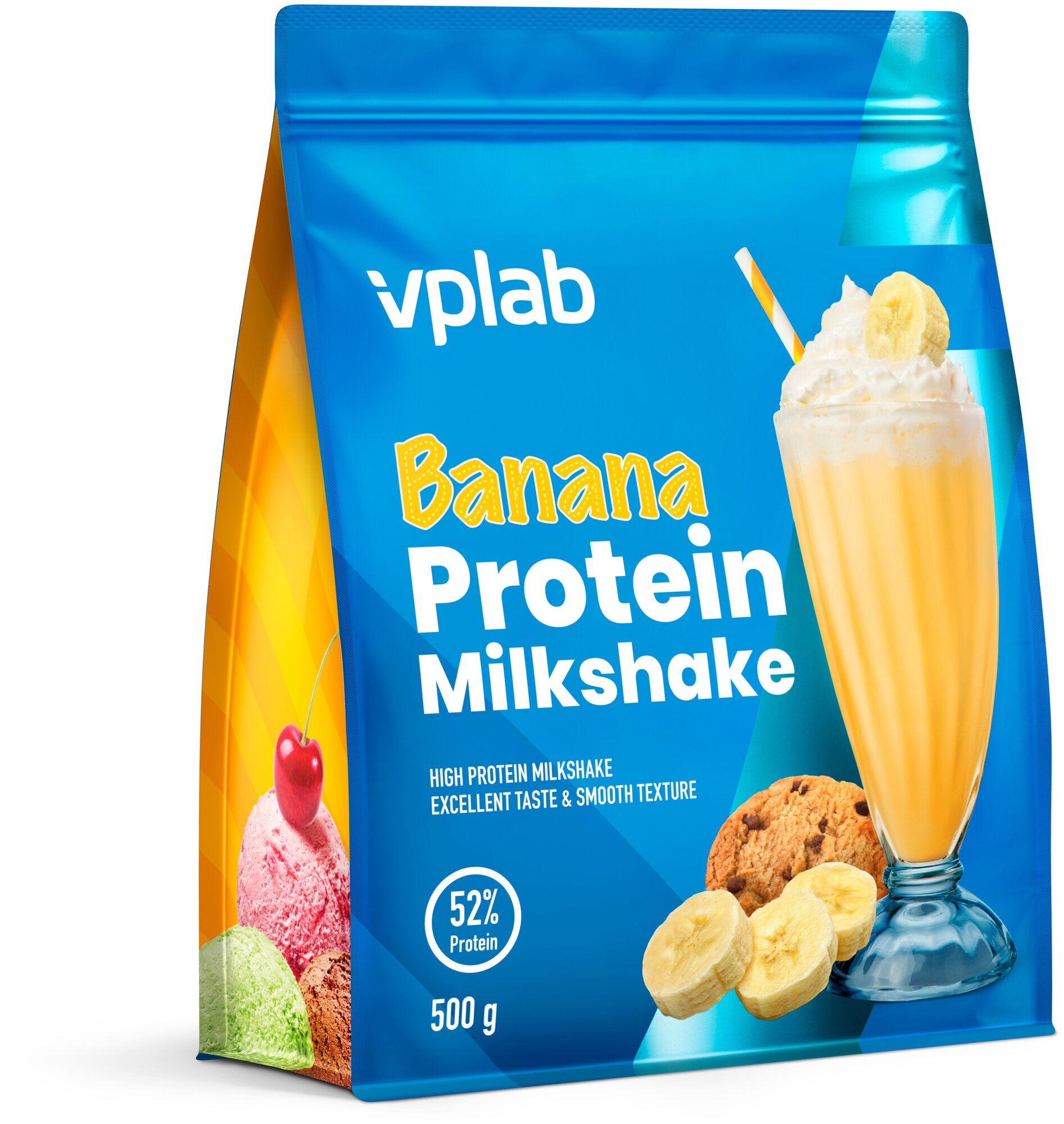 Протеиновый коктейль / VPLAB / Protein Milkshake / 500 g / Banana