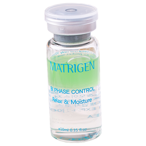 Matrigen Biphase Control Relax & Moisture Антистресс Увлажнение двухфазная сыворотка для мезотерапии лица руками аппаратом / 1 шт х 10 мл
