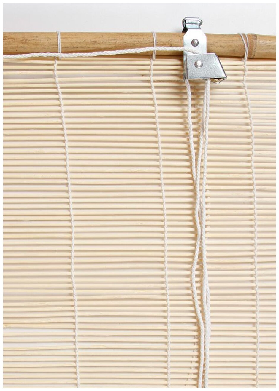 Бамбуковые рулонные шторы, натур , 120х160см, 71000120160 - фотография № 2