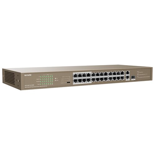 Коммутатор Tenda TEF1126P-24-250W коммутатор 24port 1000m poe g1124p 24 250w ip com tenda