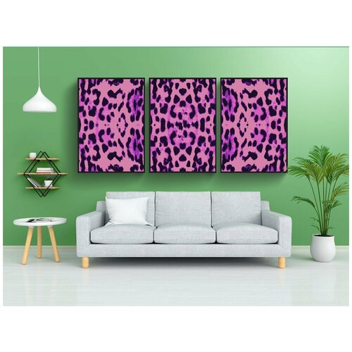 фото Набор модулных постеров для интерьера "шаблон, дизайн, текстиль" 60x90 см. в тубусе, без рамки lotsprints