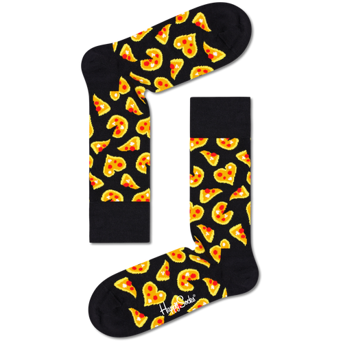 Носки Happy Socks, размер 41-46, черный, мультиколор носки happy socks размер 25 белый пыльная роза черный