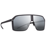 Титановые солнцезащитные очки GRESSO Nevada - маска / серый - изображение