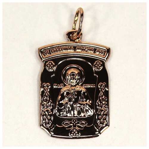 Иконка The Jeweller, красное золото, 585 проба икона святая матрона 81358 6col