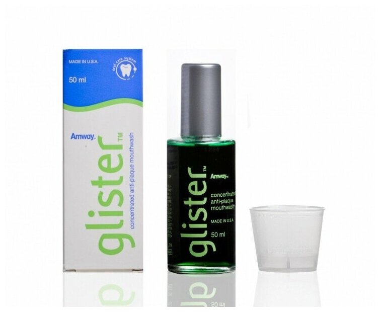 Amway/ Glister™ Антибактериальный ополаскиватель Концентрированная жидкость для полоскания полости рта с мятным вкусом