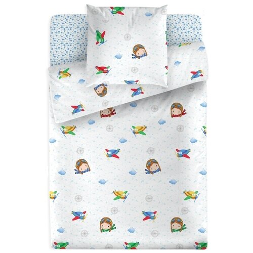 Детское постельное белье Bravo Kids Пилот (поплин), Размер постельного белья 1,5 спальное (наволочки 70х70)