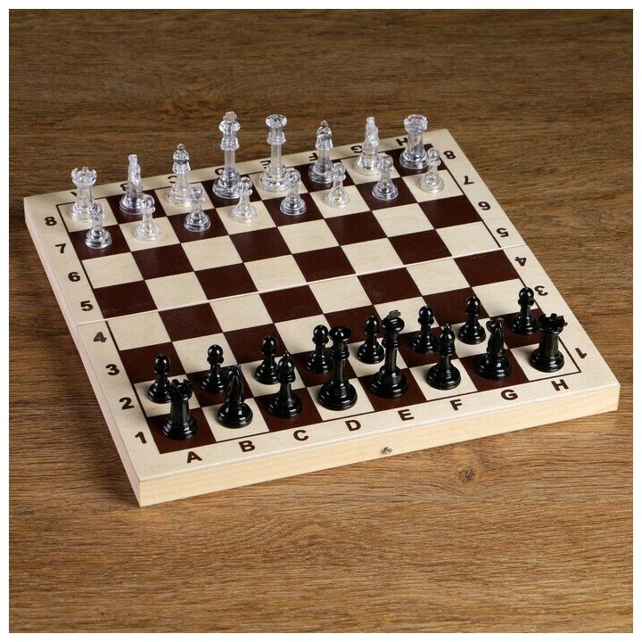 Фигуры шахматные, король h-5,8 см, пешка h-2,8 см