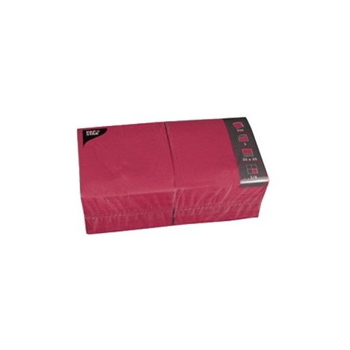 Салфетки 33x33 см бордо 250шт Pap Star 3200230