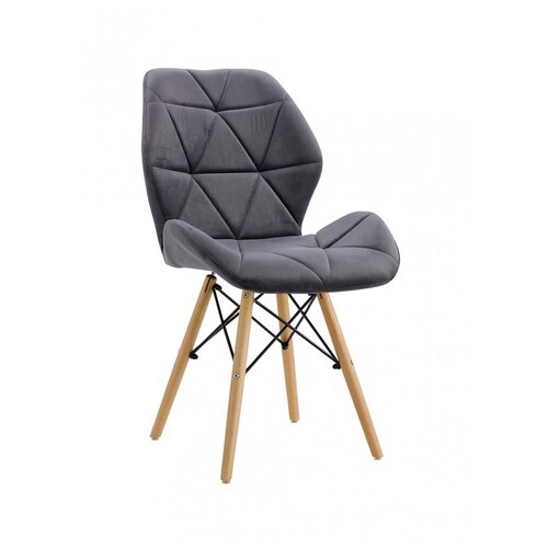 Стул STOOL MARKET ATREVE BIG ELIOT VELVET, т. серый
