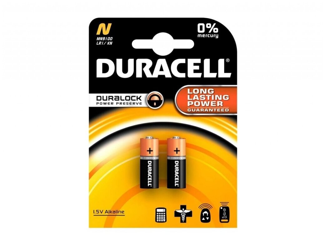 Батарейка Duracell N-LR1 2 шт.