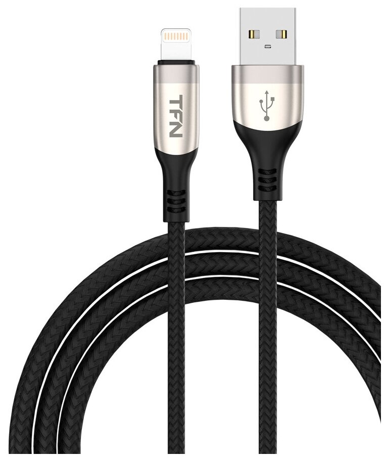 Кабель TFN USB-A/Lightning blaze 1.2m nickel/кабель для iPod, iPhone, iPad Apple/кабель для айфона