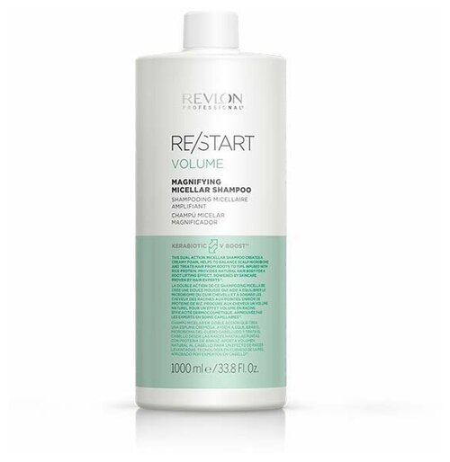 Revlon Professional шампунь Restart Volume Magnifying Micellar Shampoo, 1000 мл