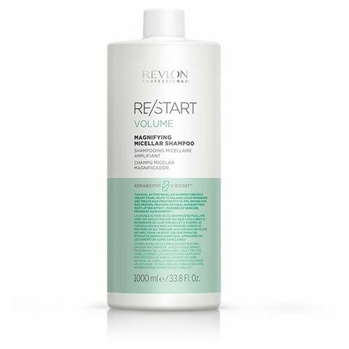 Revlon Professional шампунь Restart Volume Magnifying Micellar Shampoo, 1000 мл