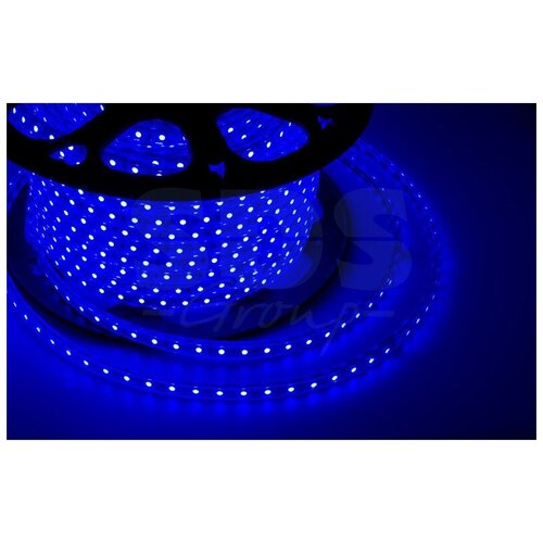 фото Светодиодная лента neon-night 142-603 led лента 220 в, 10х7 мм, ip67, smd 2835, 60 led/m, цвет свечения синий (100 метров), катушка