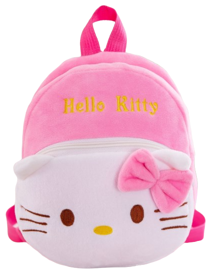 Детский плюшевый рюкзачок HELLO KITTY хелло китти / рюкзак для девочки / подарок девочке / плюшевый рюкзачок